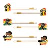 3/6 Pairs Juneteenth Hair Clips for Women African Map Hair Clips Enamel Black Women Power Fist Black Queen Hairpins Juneteenth African Hair Accessories Outfits Party Favors Gifts