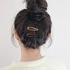 Cptots 20 PCS Metal Snap Hair Clips Water Drop No Slip Hair Barrettes for Women Small Hair Clips For Thick And Thin Fine Hair,Black Beige Gradient Brown,1.97 x 0.5 Inches.