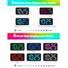 Mesqool Digital Alarm Clock for Bedrooms - Plug-in LED Clock with Dynamic RGB Digits, Dimmable Display & Night Light, 7 Color Options, Adjustable Alarm Volume, DST, 12/24 Hour - Ideal for Kids