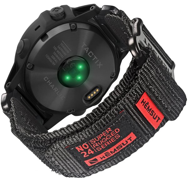 Compatible Fenix 5X Plus Bands Fenix 7X Sport Nylon Replacement Watch Strap for Garmin Fenix 5X/Fenix 5X Plus/Fenix 6X/Fenix 6X Pro/Fenix 3/HR/Descent MK1/D2 Delta PX/D2 Charlie