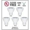 CBconcept UL-Listed GU10 LED Light Bulbs, 5-Pack, 6 Watt, 550 Lumen, Warm White 3000K, 50W Halogen Equivalent, 36°Beam Angle, 120 Volt,Not Dimmable,Recessed/Track Lighting | Designed in San Francisco