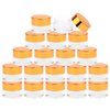 Wresty 19 Pcs Clear Glass Cosmetics Jars 5g Round Refillable Cosmetic Cream Pot Container Empty Makeup Lip Balm Lotion Eye Cream Sample Bottles Jars With Gold Lids