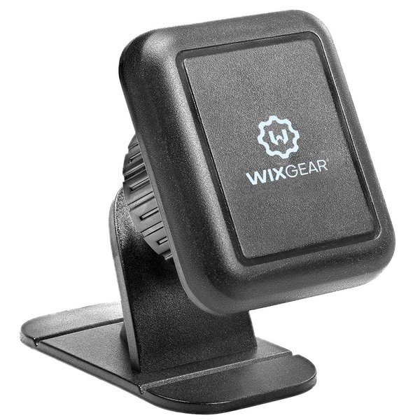 WixGear Magnetic Phone Mount, Universal Stick On Dashboard Magnetic Car Mount Holder, for Cell Phones with Fast Swift-snap Technology