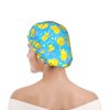 Yellow Rubber Ducks Shower Cap For Women Adjustable Double Waterproof Layers Bathing Shower Hat Hair Protection Reusable Ladies Spa Salon Shower Hat