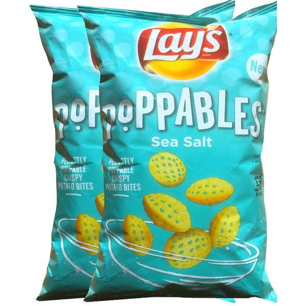 Lays Poppables Sea Salt Perfectly Poppable Crispy Potato Bites Net Wt 5 Oz (2)