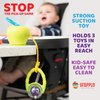 Grapple, Suction Cup Toys Holder for High Chair , Stroller and Teething Toys for Babies 6-12 Months. One of Your Baby Must Haves!