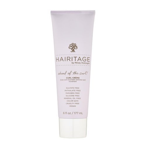 Hairitage Hydrating Curl Cream with Jojoba Oil for Hair - Coily + Curly Hair Product - Curl Defining Cream for Frizz Control - Gives Curls Bounce - Color Safe, Vegan, 6 oz.