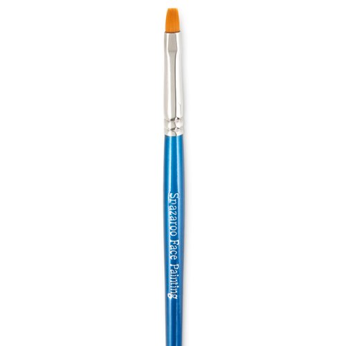 Snazaroo Professional Face Paint Brush, Fine Flat, Blue