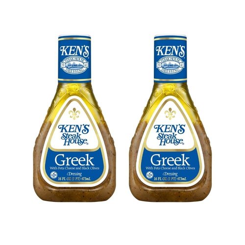 Ken's Steak House Greek Dressing, 16 OZ (Pack of 2)