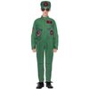 Fighter Pilot Costume for Boys Girls Air Force Flight Suit Halloween Cosplay Dress up with Aviator Accessories Set
