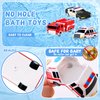 No Hole Baby Bath Toys for Kids Ages 1-3, Car Bath Toys Toddlers 2-4 Bath Toys for Babies 6-12-18 Months, Beach Pool Bathtub Toy, BPA-Free, Christmas Stocking Stuffers for Kids Birthday Gifts for Boys