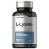 Horbäach L-Lysine 1000mg | 100 Coated Caplets | Free Form Dietary Supplement | Essential Amino Acid | Vegetarian, Non-GMO, and Gluten Free Formula