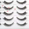 Pooplunch False Eyelashes Wispy Cat Eye Look Natural Clear Band Fluffy Short Accent Lashes Faux Mink Lashes Fake Eyelashes 14 Pair Pack