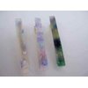 Generic Set of 3 slim multi-color purple pink green blue alligator hair clips