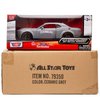 Motormax All Star Toys Exclusive 2018 Dodge Challenger SRT Hellcat Widebody Destroyer Gray 1/24 Diecast Model Car 79350 Grey
