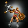 Masters of the Universe Masterverse 7-Inch Action Figure, New Eternia Flying Fists He-Man Motu Toy, Spinning Weapon & Shield, 30 Articulations