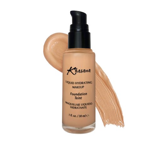 Khasana Moisturizing Liquid Foundation, Flawless Matte Finish Makeup, Full Coverage & Longwear, Lightweight Foundation Formula #14 Deep Beige