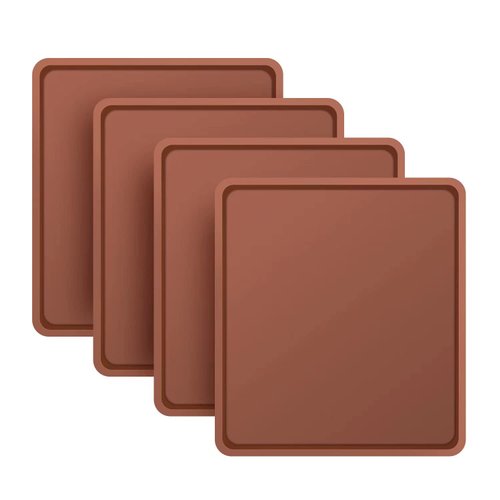 4 PCS Silicone Dehydrator mats with Edge Compatible with Cosori CP267-FD & Magic Mill, BPA-Free Silicone Tray Liners, Fruit Roll Sheet for Fruit Leather, Vegetables, Meat, Herbs and Liquid