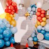 Race Car Balloons, 12 Inchs Car Decorations with Red Yellow Blue Orange Black Party Balloons for Boy Birthday Race Car Themed Party Fast Birthday Baby Shower Graduation Decorations