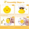 MuMyer Car Rubber Duck 2Pcs Duck Car Dashboard Decorations Yellow Duck Car Ornaments for Car Dashboard Decoration Accessories with Mini Swim Ring Cowboy Hat Necklace and Sunglasses