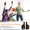 Foilswirl 24 Pack Foam Finger Cheerleading Foam Hand Sports Themed Party Favors for Celebration Events School Birthday Sporting Party Decoration (Basketball)