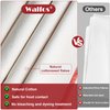 Walfos Bakers Couche and Proofing Cloth, 2PCS（29" X 17" ） 100% Cotton Fabric for Bread Dough Baking Shaping Tool for Baguettes, Loaves and Ciabatta