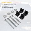 Truck Tool Box Mounting Kit Aluminum Alloy J Hooks Pickup Universal Fit Toolbox Tie Downs Crossover with Screws and Washers (4 Packs Black)