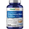 NusaPure White Kidney Beans 24,000mg per Serving - Bioperine - Extract 30:1 (Vegetarian, Gluten-Free, Non-GMO)