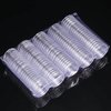 100 Pcs 25 mm Coin Holder Capsules Clear Round Plastic Coin Container Case for Coin Collection Supplies