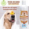 Pawtitas Oatmeal Shampoo for Dogs Made with Certified Organic Natural Herbs Essential Oils Natural Dog Shampoo and Conditioner 16 OZ Vanilla & Almond
