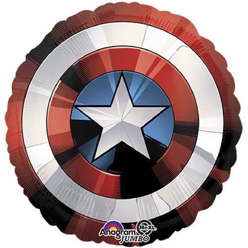 Jeckaroonie Balloons 7 pc Avengers Captain America Shield Balloon Bouquet Party Decoration Hero Marvel