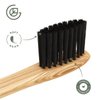 GREENZLA Bamboo Toothbrush (4 Pack) with Travel Case & Charcoal Dental Floss | BPA Free Soft Bristles | Eco-Friendly, Natural Bamboo Toothbrush Set | Biodegradable & Compostable Wooden Toothbrushes