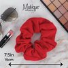 Jumbo Cotton Scrunchie Hair Tie - Red