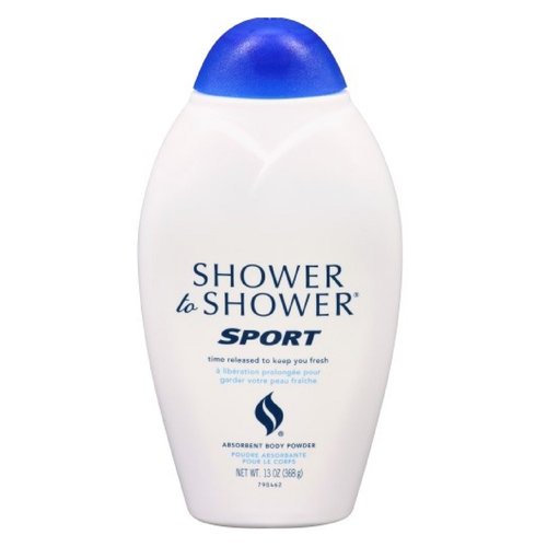 SHOWER TO SHOWER Body Powder Sport 8 oz, Talc Free (Pack of 3)