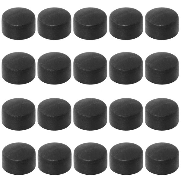 SQXBK 20PCS 12.7mm Foosball End Cap Foosball Table Rod Safety Rubber End Caps Flexible Pipe Post Rubber Cover Tip Protectors