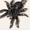 BERYUAN Halloween Spider Hair Clips Creative Rhinestone Insect Headclip Sparkle Rhinestone Monster Hairpins Black Rhinestone Spider Hair Pins Vintage Halloween Hair Clip for Party