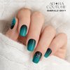 ADORA COUTURE Semi Cured Gel Nail Strips Kit | 30pcs Uv Gel Nail Stickers with Uv Light | Green Emerald Envy Nail Wrap | Nail Gel Stickers for Nails Uv Light (Emerald Envy)