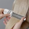 2pcs Round Hair Brush Compact Quiff Comb Retractable Curling Hairbrush Blow Drying Travel Styling Brush for Women