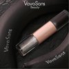 VavaSans Black Matte Liquid Lipstick with Silver Clear Glitter Lip Gloss 2 In 1 Dual Ended Highly Pigmented Long Lasting Non Sticky Transfer Proof High Shine Finish Makeup for Girls and Women