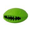 Jolly Pets Monster Mouth Oval Dog Toy/Treat Holder, 3 Inches, Green