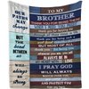 Mubpean Gifts for Brother, Brother Gifts Blanket 60"x50", Brother Gifts from Sister, Big Brother Gift, Brother Birthday Gift, Birthday Gifts for Brother, Brother Gifts Christmas,Best Brother Ever Gift