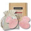 Boho Aromatic This Hippie Girl Gua Sha Mushroom Set, Jaw Sculpting Tools, Rose Quartz Facial Toning and Yoga Sculpt Massage Tool, 2 Gua Sha Mushrooms for Skin and Facial Treatment, Facecare Tools