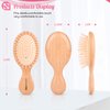 Mini Hair brush,Detangling Brush for Thick Curly Thin Long Short Wet or Dry Hair, Pocket Travel Small Paddle Hair Brush for Men Women Kids