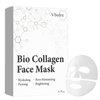 Vbolre Bio Collagen Face Mask 6 Sheets, Bio-Collagen Deep Mask Overnight, Korean Face Mask Skincare, Pure Collagen Facial Sheet Masks Glow Hydrating Anti Wrinkle Lifting Mask