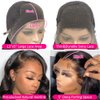 Wingirl 13×5 Lace Front Human Hair Wigs for Women 12A HD Transparent Body Wave Lace Front Wigs Human Hair Pre Plucked Bleached Knots (22 Inch (Pack of 1), black)
