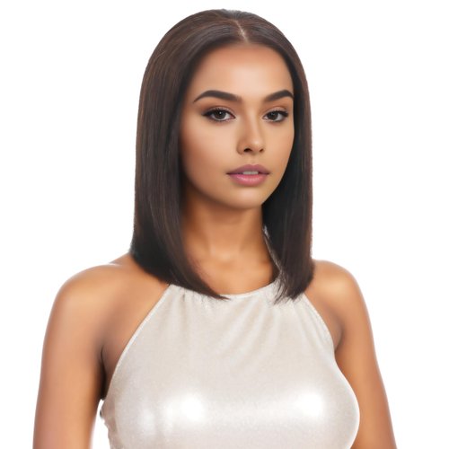 FUTAI 12 Inch Real Human Hair Bob Wigs HD Front 13×4 Lace Wig for Professional Female Diverse Styles