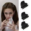 Nalodu 1.2 Inch Small Hair Claw Clips, Unbreakable Teeth Non-Slip Matte & Glossy Half Up Half Down Hair Clips for Women Thin Hair
