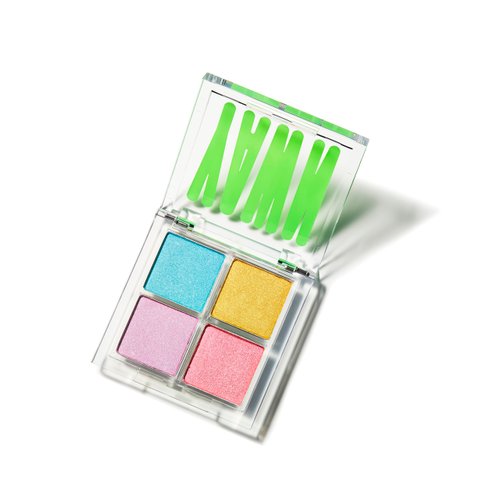 YAWN Dance Party Eyeshadow Palette for Kids | 4 Shimmery, Buildable Colors | Non-Toxic, Cruelty-Free, Vegan | Safe for Ages 3+ | Made in USA