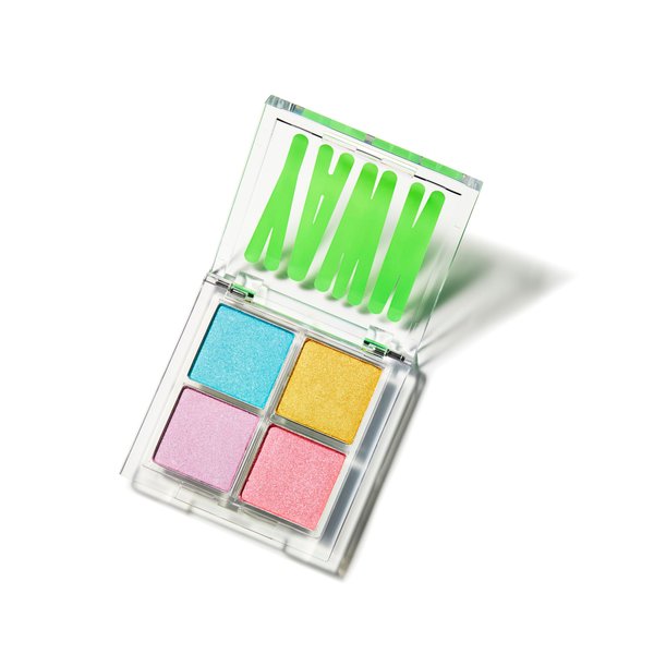 YAWN Dance Party Eyeshadow Palette for Kids | 4 Shimmery, Buildable Colors | Non-Toxic, Cruelty-Free, Vegan | Safe for Ages 3+ | Made in USA