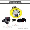 Hunting friends Safety Mining Lamp White Light Rechargeable Headlamp Miners LED Coon Hunting Lights Waterproof & Explosion-Proof Camping Lights Hard Hat for Night Running Fishing